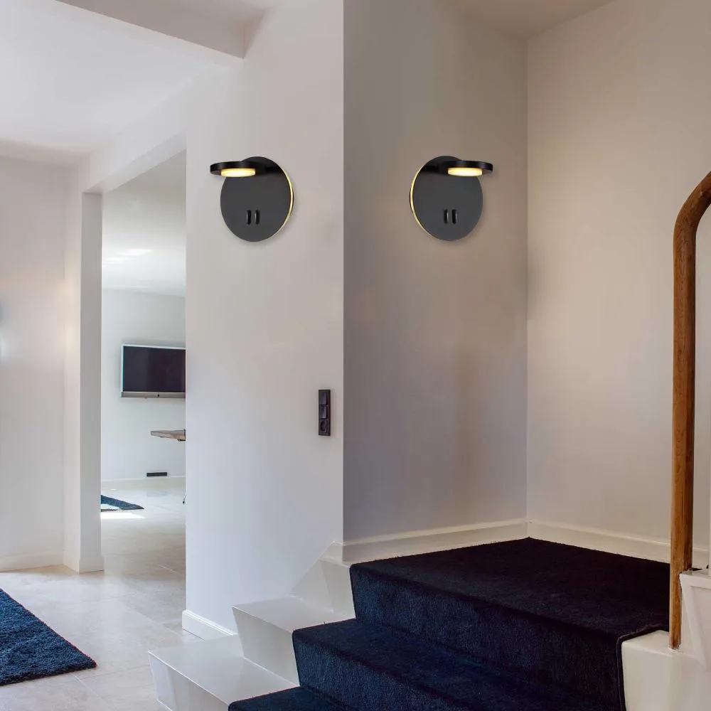 LED Wall Sconce Light Fixture, Dimmable, 3000K (Warm White) (W706222-1)