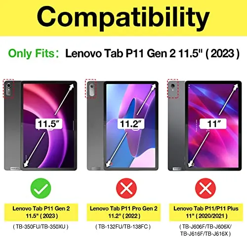 Lenovo Tab P11 11.5" 2nd Gen Hard Shell Protective Case | ProCase