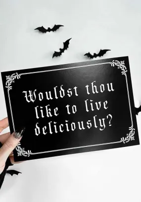 Live Deliciously [A5] | PRINT