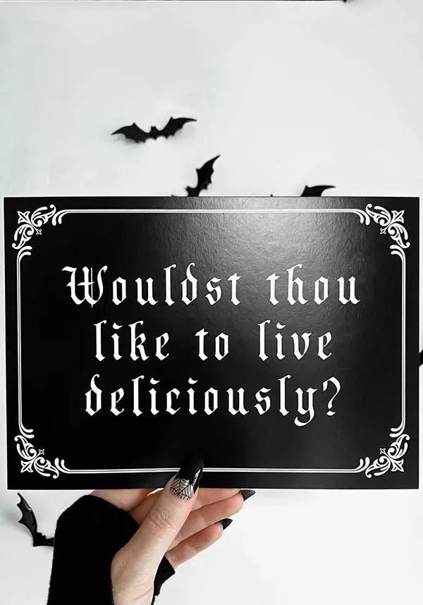 Live Deliciously [A5] | PRINT