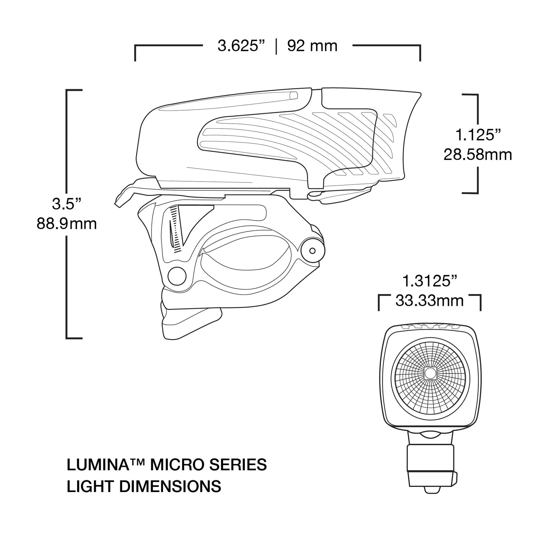 Lumina Micro 900 Bike Headlight
