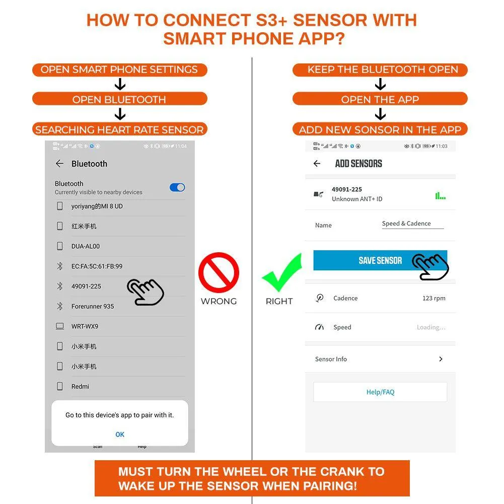 Magene S3  Speed/Cadence Dual Mode Sensor