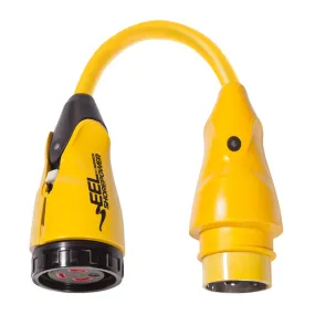 MARINCO 12998365 EEL Pigtail Adapter, 50A 125V Male to 30A 125V Female