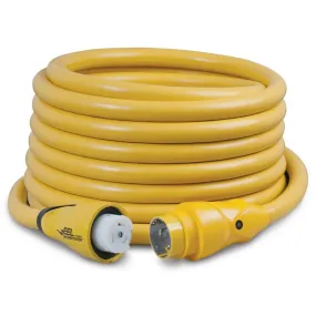 MARINCO 12998506  50' EEL 4 Conductor ShorePower Cordset, 50A 125/250V, Yellow