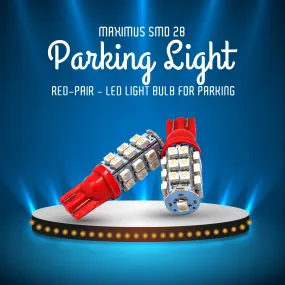 Maximus SMD 28 Parking Light Red - Pair - Led Light Bulb For Parking | SMD Car I Exterior Lamps Parking Lights Car Accessories