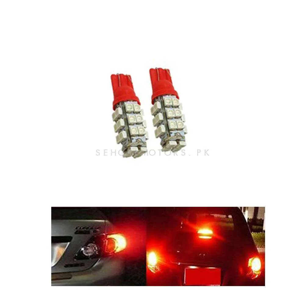 Maximus SMD 28 Parking Light Red - Pair - Led Light Bulb For Parking | SMD Car I Exterior Lamps Parking Lights Car Accessories