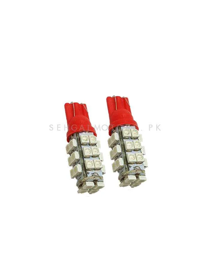 Maximus SMD 28 Parking Light Red - Pair - Led Light Bulb For Parking | SMD Car I Exterior Lamps Parking Lights Car Accessories