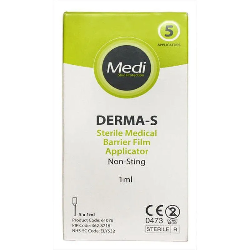 Medi Derma S Sterile Medical Barrier Film Applicators 1ml x 5