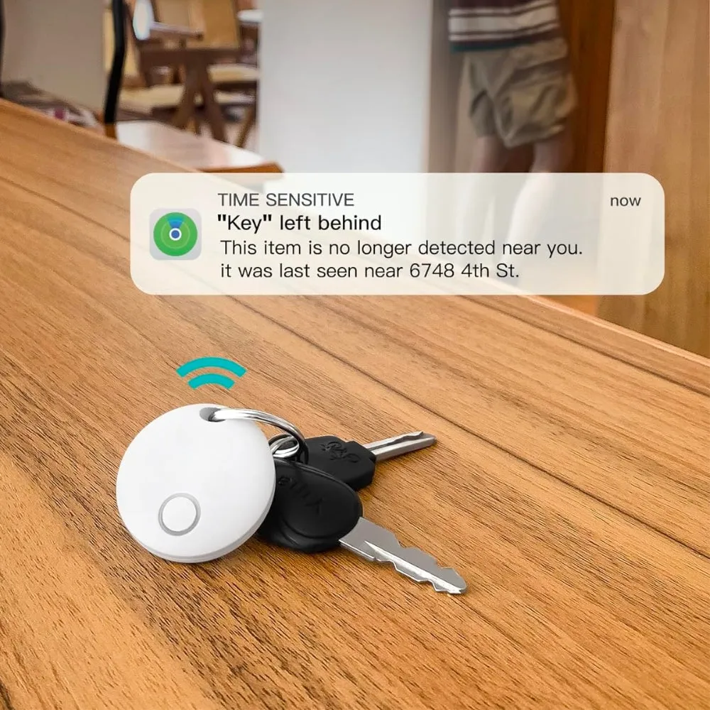 MFI Certified Smart Bluetooth Tracker Works with Apple Find My (iOS only)