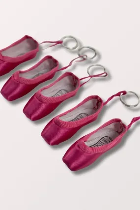 Minishooz Pointe Shoe Keychain - Hot Pink