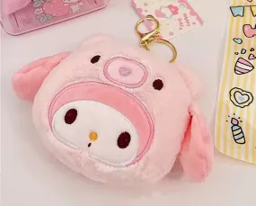 My Melody coin purse keychain