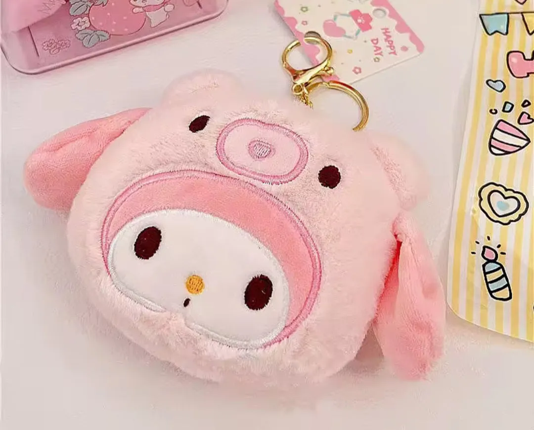My Melody coin purse keychain