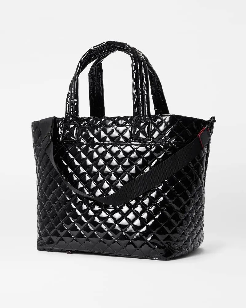 MZ Wallace Large Metro Tote Deluxe Black Lacquer