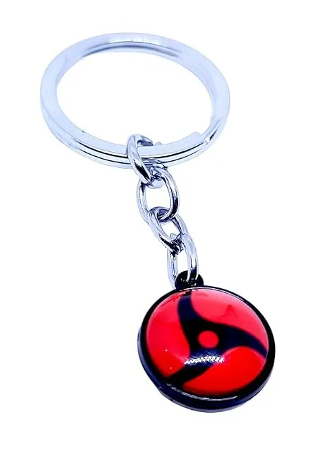 Naruto Anime | Sharingan Crystal 3D Model B | Metal Keychain