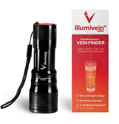 NEW LED Illumivein -- Vein Finder / Transilluminator to Find Veins for Phlebotomy and IV