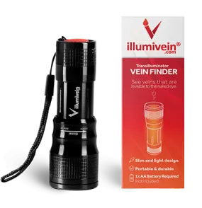 NEW LED Illumivein -- Vein Finder / Transilluminator to Find Veins for Phlebotomy and IV