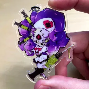 Nurse Necro Nancy Holographic Keychain