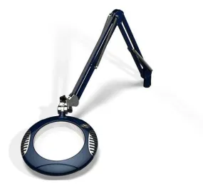OC White 62300-4-SB Green-Lite&trade; LED Magnifier with 7.5" Round, 4 Diopter Lens & Screw Base, Spectre Blue
