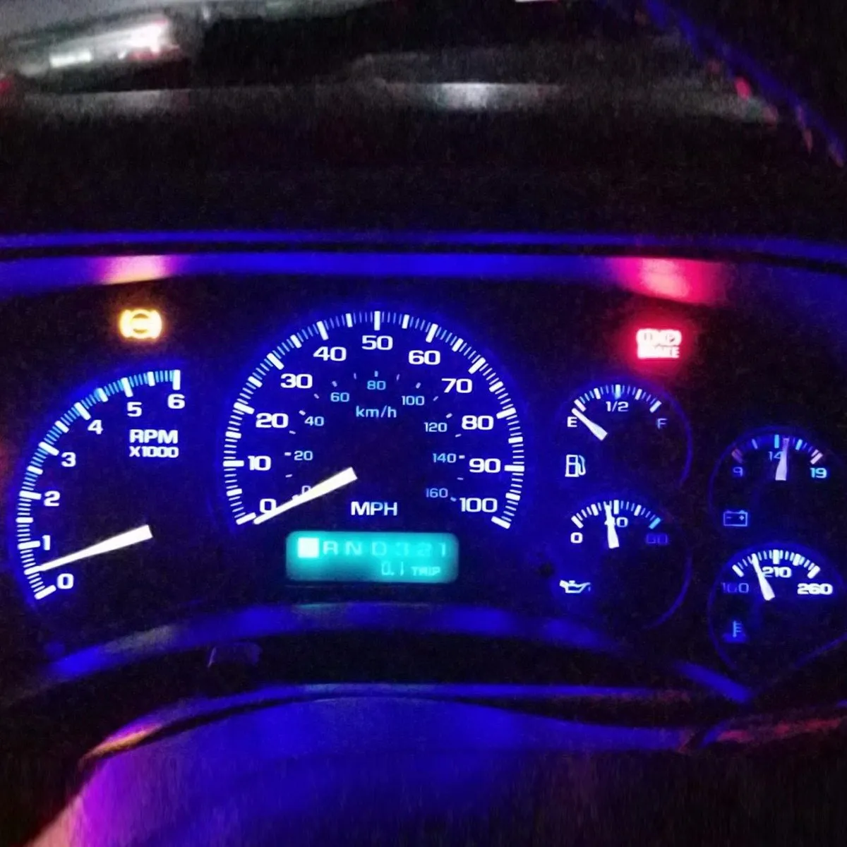 Partsam 10PCS Blue T4.7 Instrument Panel LED Light Gauge Cluster Bulbs Dashboard Indicator Lamp Repair Kit Compatible with Silverado Suburban Tahoe Trailblazer Yukon 2003 2004 2005 2006