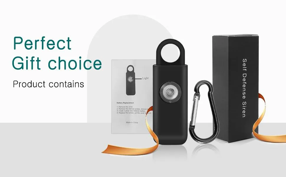 Personal Safety Siren Keychain Alarm