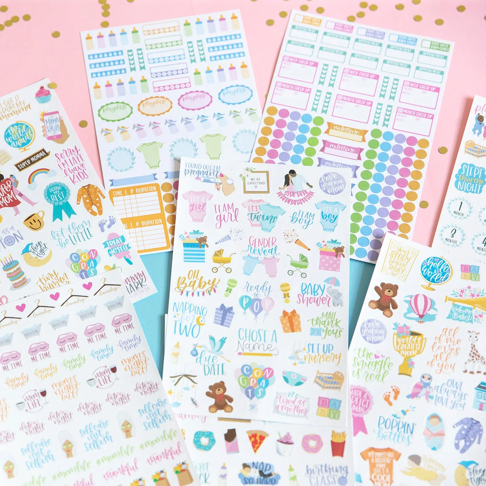 Planner Sticker Pack, Pregnancy & Baby's First Year