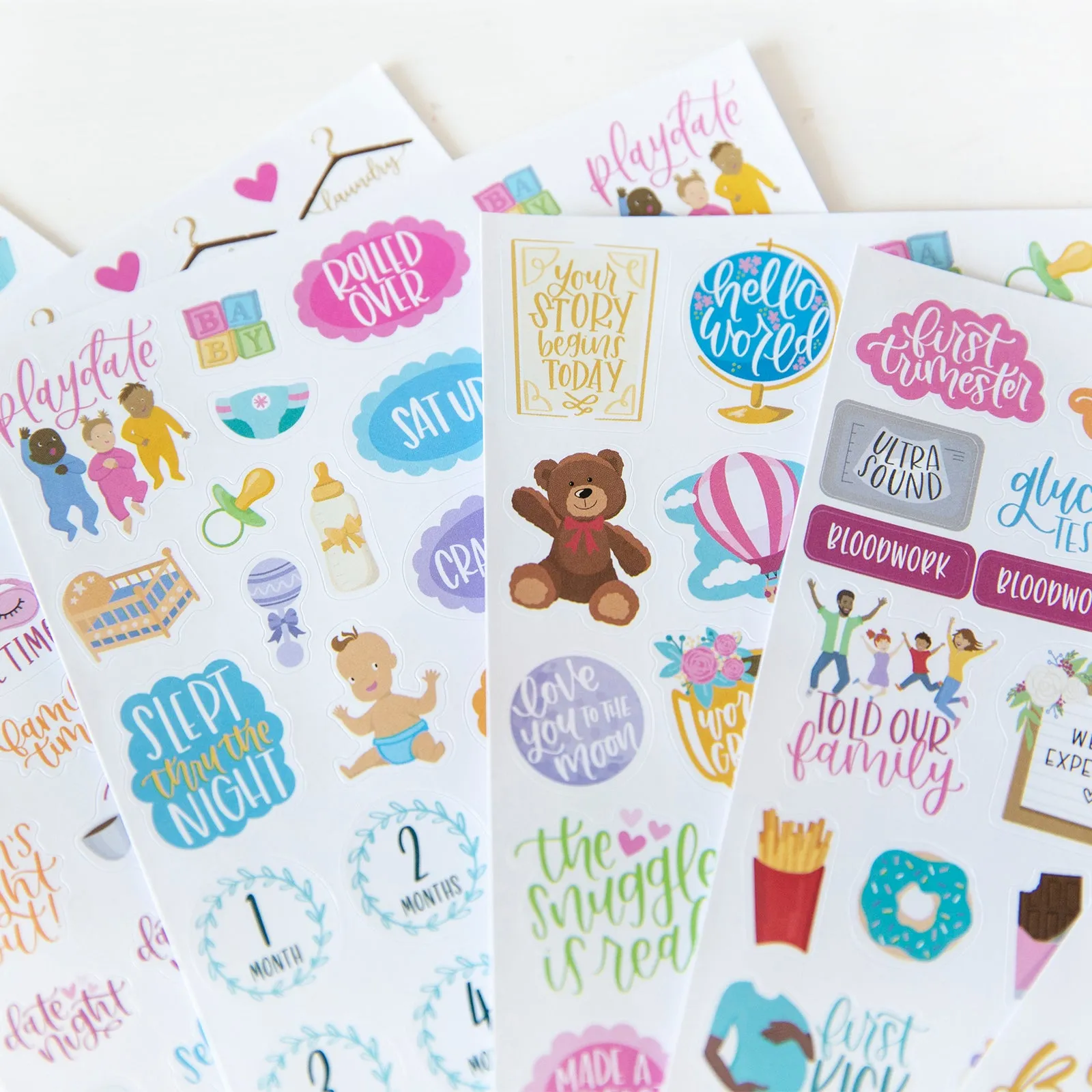 Planner Sticker Pack, Pregnancy & Baby's First Year