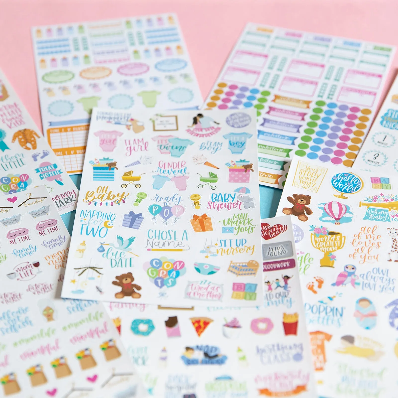 Planner Sticker Pack, Pregnancy & Baby's First Year