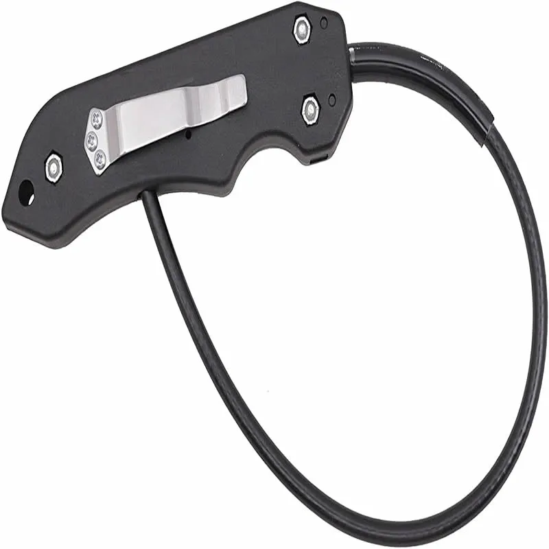 Portable Wire Self defense Whip Defense Staff Portable Martial Arts Kudo Whip for Combat Quick Strike Personal Safety Tool