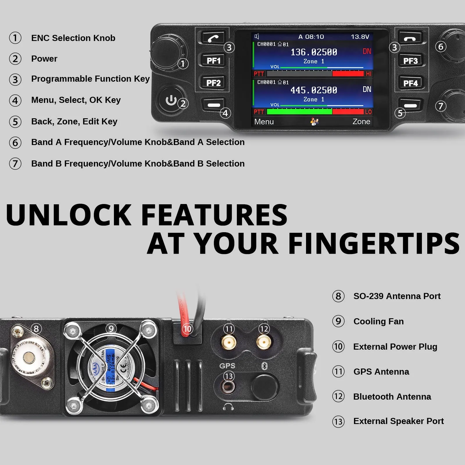 Radioddity DB40-D DMR Mobile Radio [OPEN BOX]