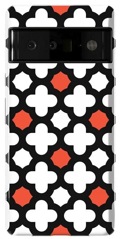 Red Lattice Tile | High Contrast Design Case