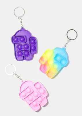 Robot Push Pop Keychain