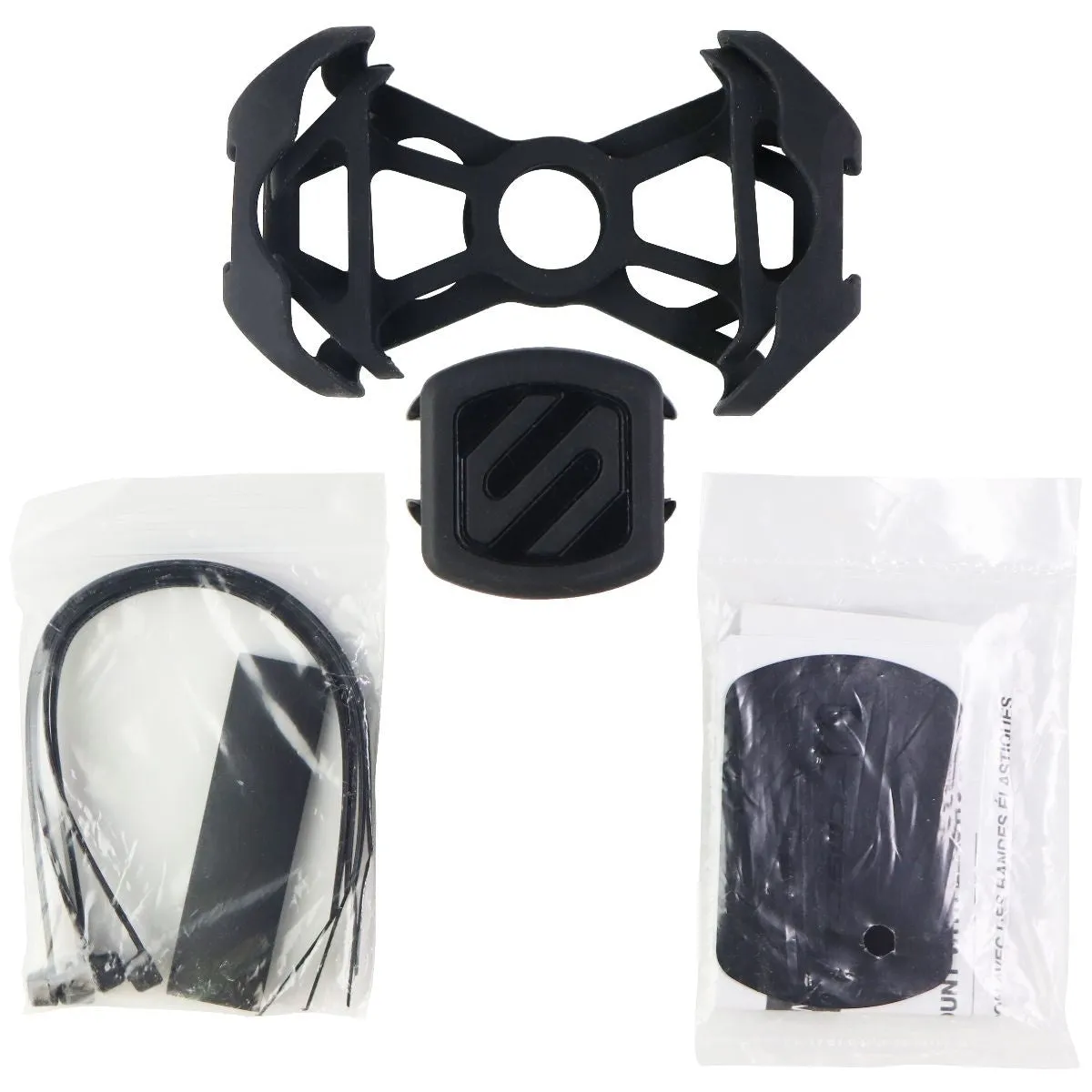 Scosche MagicMount Magnetic Bike Phone Mount with Elastic Bands - Black