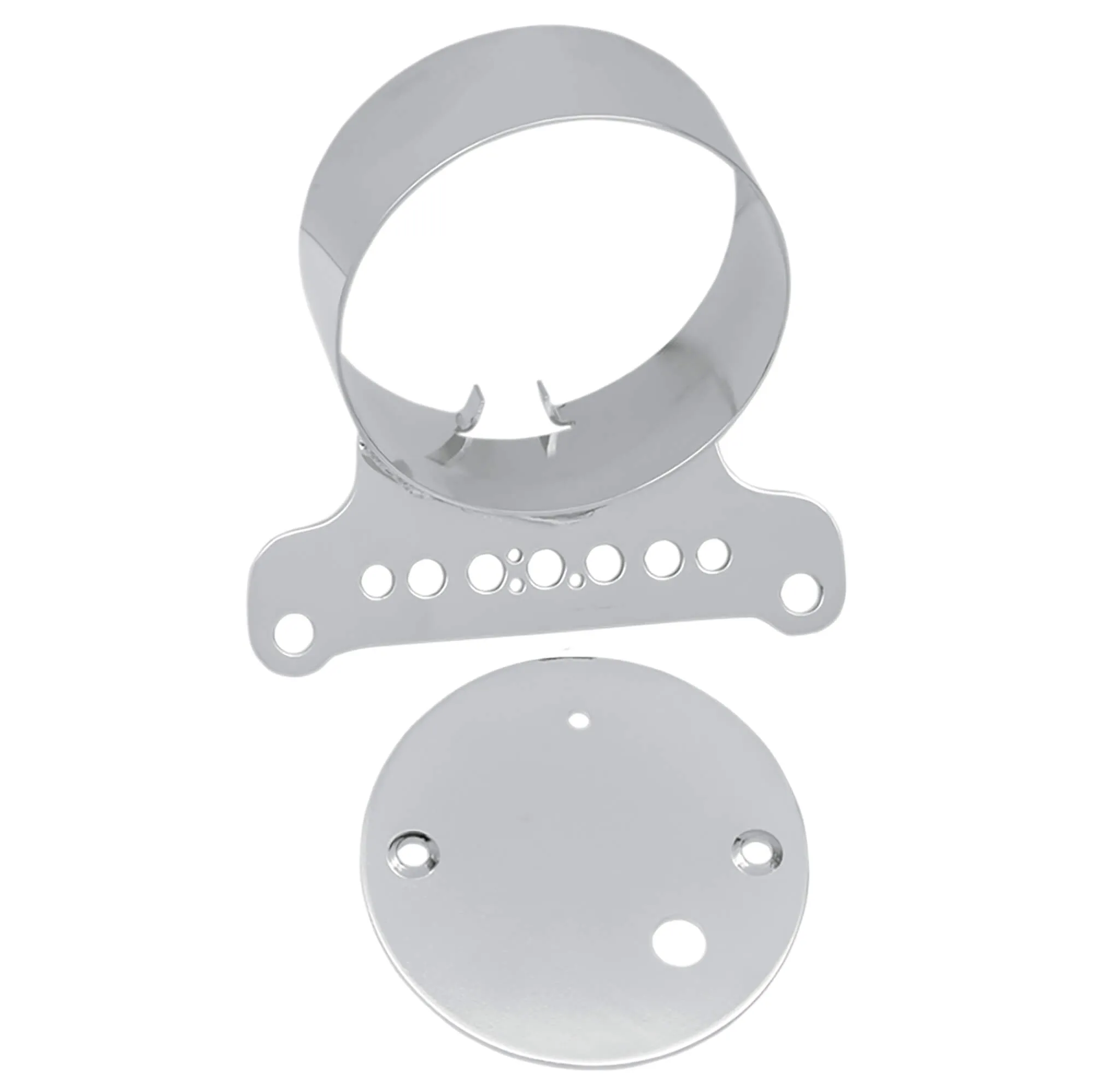 Single Gauge Bracket - Chrome - 1995-2011 Harley-Davidson XL883 1995-2005 FXD Models