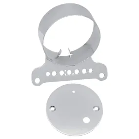 Single Gauge Bracket - Chrome - 1995-2011 Harley-Davidson XL883 1995-2005 FXD Models