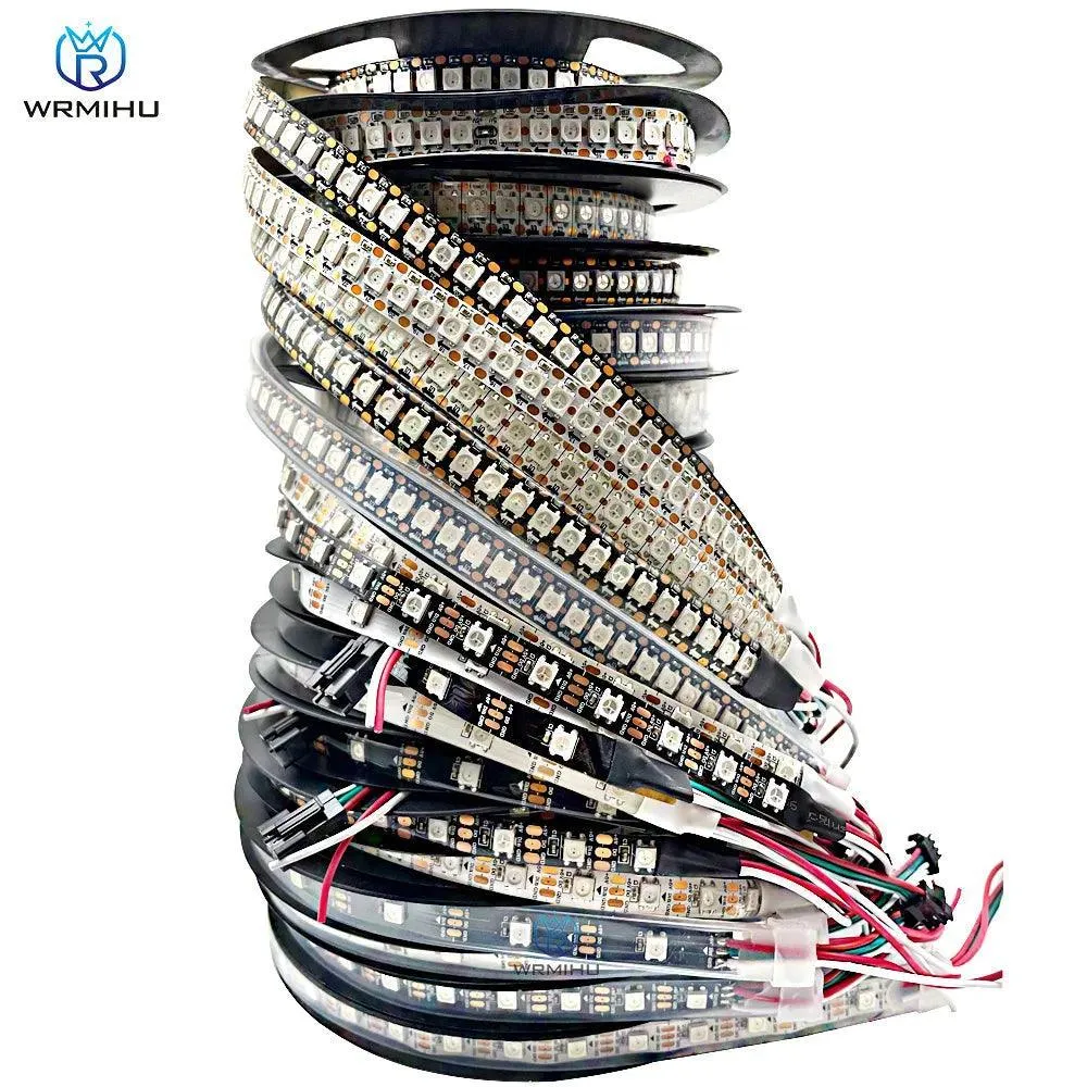 Smart LED Pixel Strip Light: Customizable 5m Roll, Intelligent Lighting!