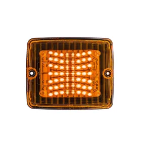Strands IZE LED Rectangular Amber Indicator Light with Amber Lens