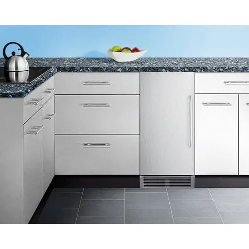 Summit 50 lb. Left HInge Clear Icemaker BIM44GCSS
