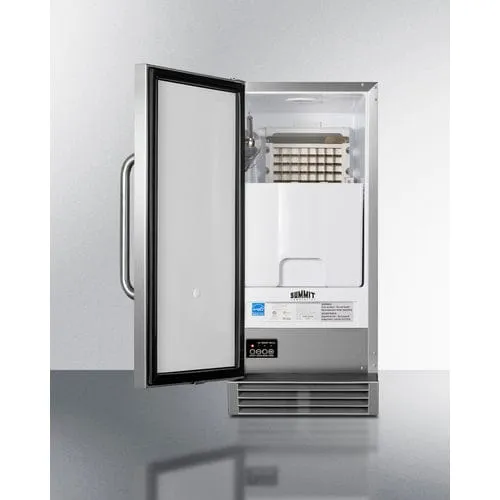 Summit 50 lb. Left HInge Clear Icemaker BIM44GCSS
