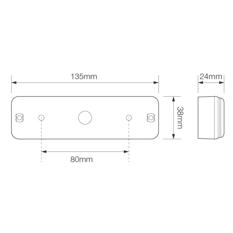 Surface Mounted Rear Lights with Stop, Tail & Indicator / 135 Series