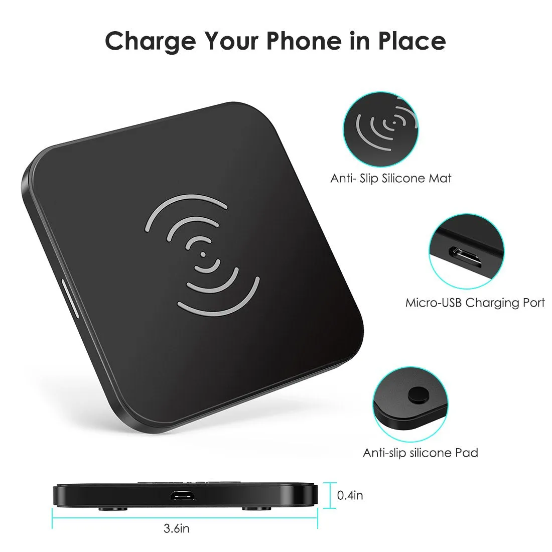 T511S 10W Fast Wireless Charger