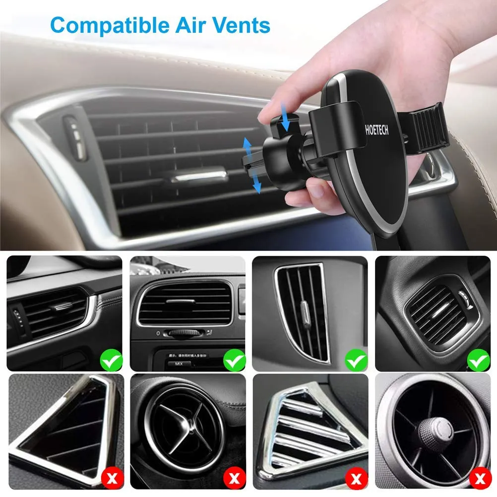 T536-S Air Vent Phone Holder Wireless Car Charger