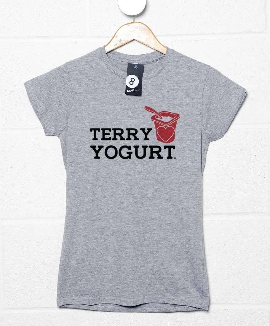 Terry Loves Yogurt Womens T-Shirt