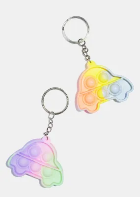 Tie Dye Car Push Pop Keychain