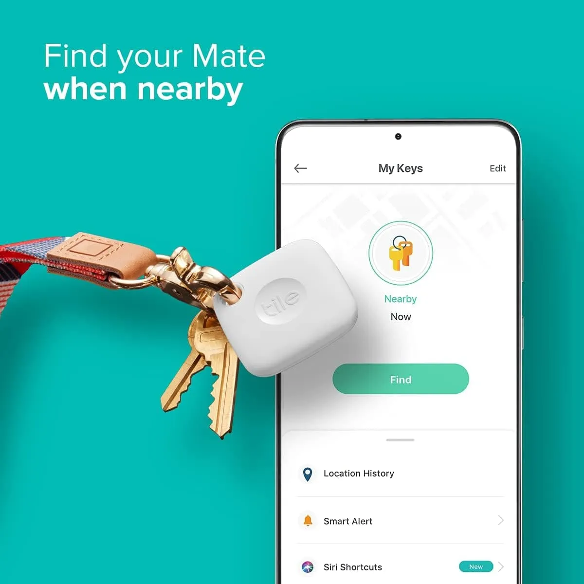 Tile Mate (2022) - Bluetooth Item Finder 2-Pack (Black/White) | 60m Range, Works with Alexa, Google Home, iOS & Android | Key & Remote Tracker
