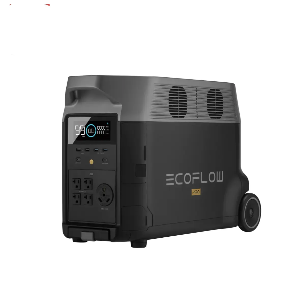 Total Off-Grid Solar Kit - 7.2kW 120/240V Output with 21.6kWh Lithium Battery Bank   8 x 335W Solar Panels | EcoFlow DELTA Pro