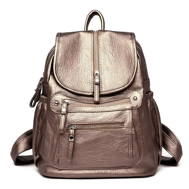 Vintage Leather Backpack