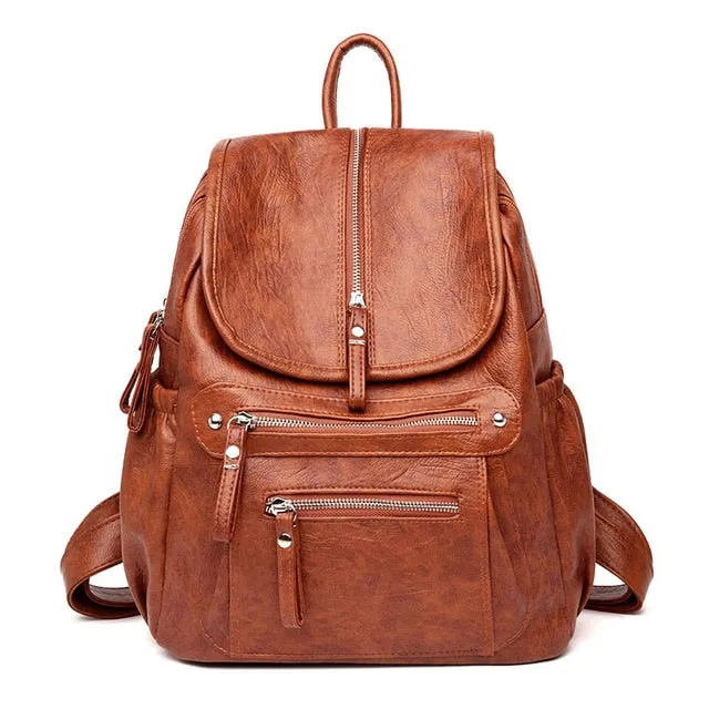 Vintage Leather Backpack