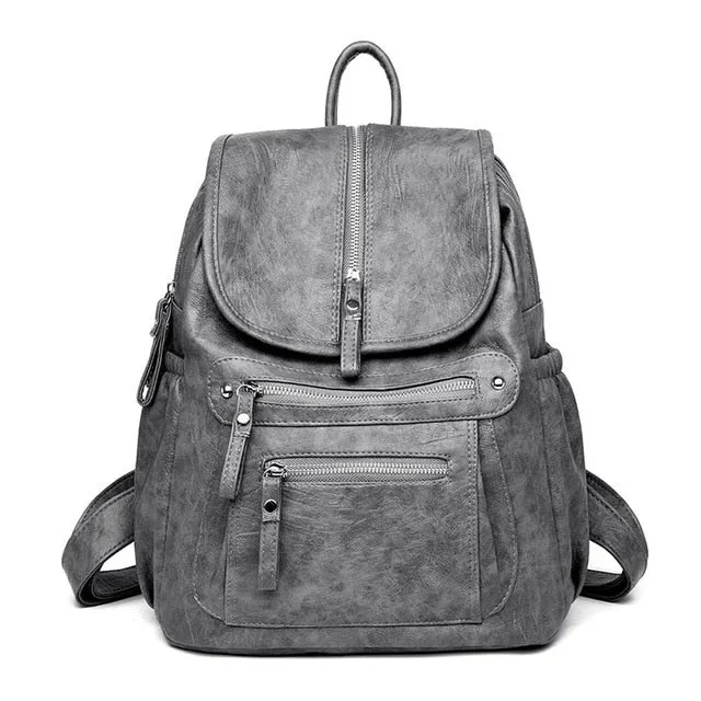 Vintage Leather Backpack
