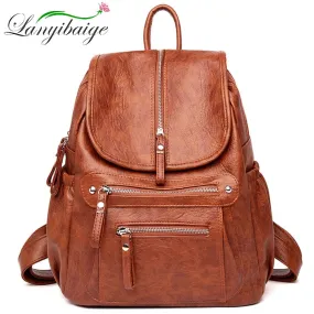 Vintage Leather Backpack