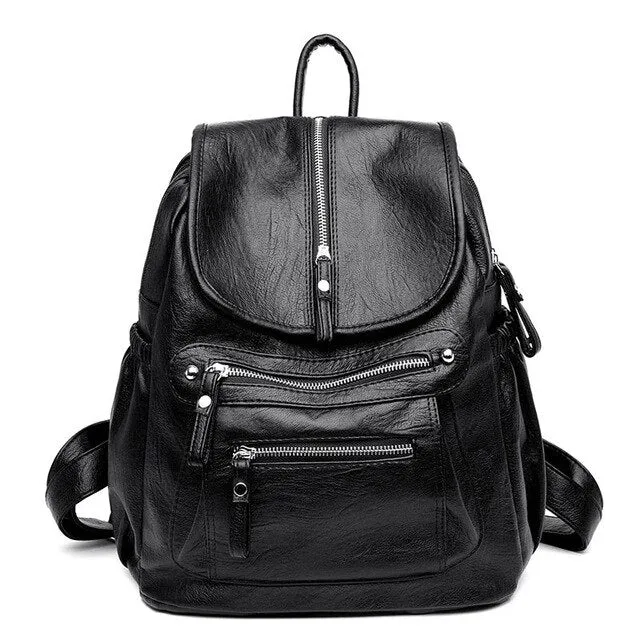 Vintage Leather Backpack